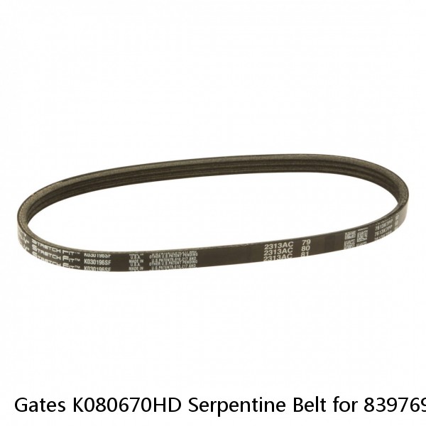 Gates K080670HD Serpentine Belt for 8397694 205653 R128196 203722 201179 ki #1 small image