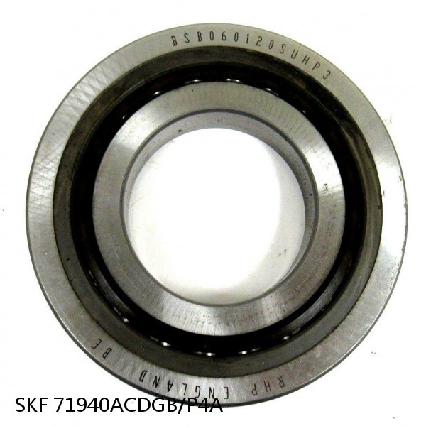 71940ACDGB/P4A SKF Super Precision,Super Precision Bearings,Super Precision Angular Contact,71900 Series,25 Degree Contact Angle #1 image