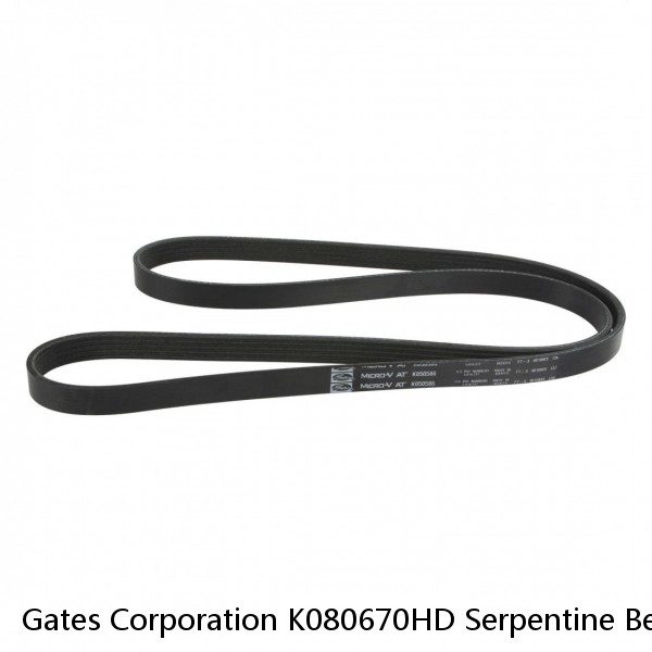 Gates Corporation K080670HD Serpentine Belt   Fleet Runner Heavy Duty Micro V #1 image