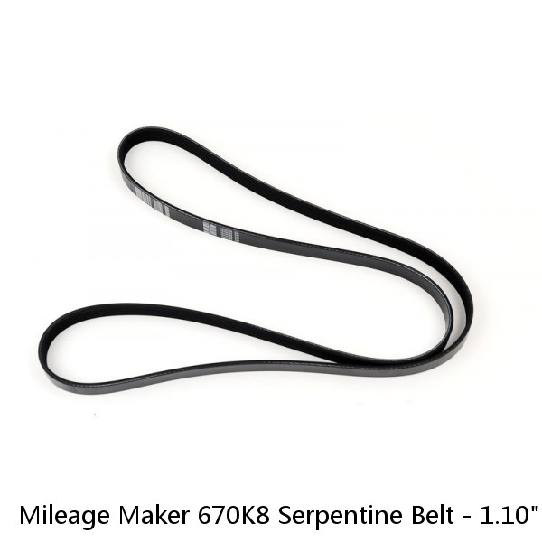 Mileage Maker 670K8 Serpentine Belt - 1.10" X 67" - 8 Ribs #1 image